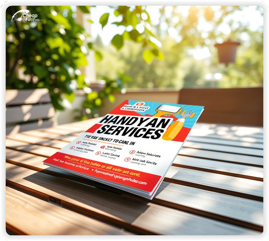 Custom Business Piece 1, Handyman Services advertisements marketing piece