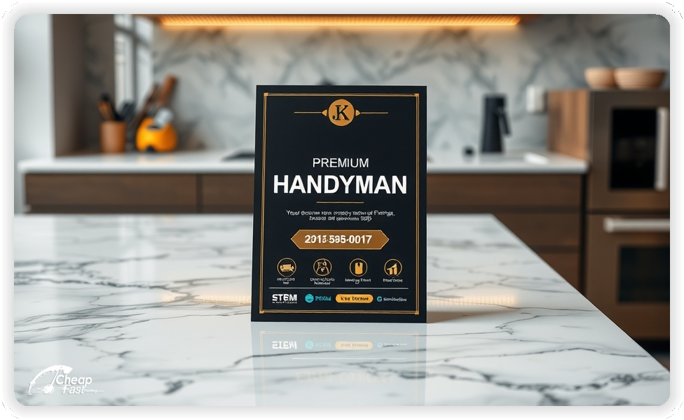 Creative Print Design 1, Handyman promo cards creative layout