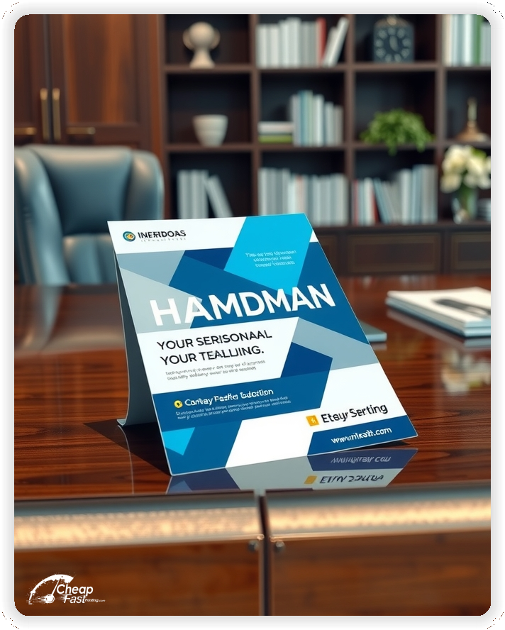 Print Ready Layout 1, Handyman brochures layout example