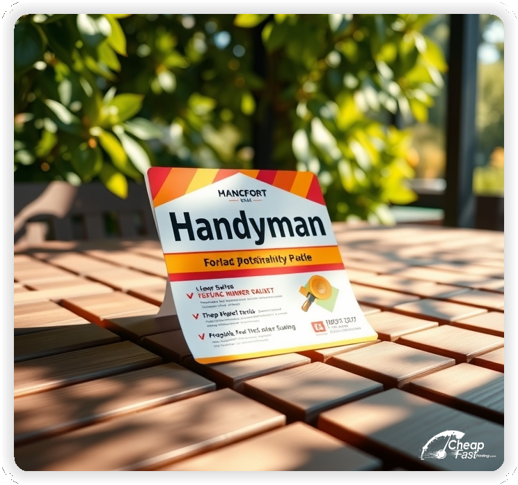 Promo Flyer Sample 1, Handyman leaflets creative layout