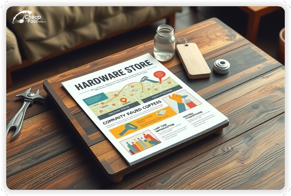 Advertising Brochure 1, Hardware Store leaflets layout example