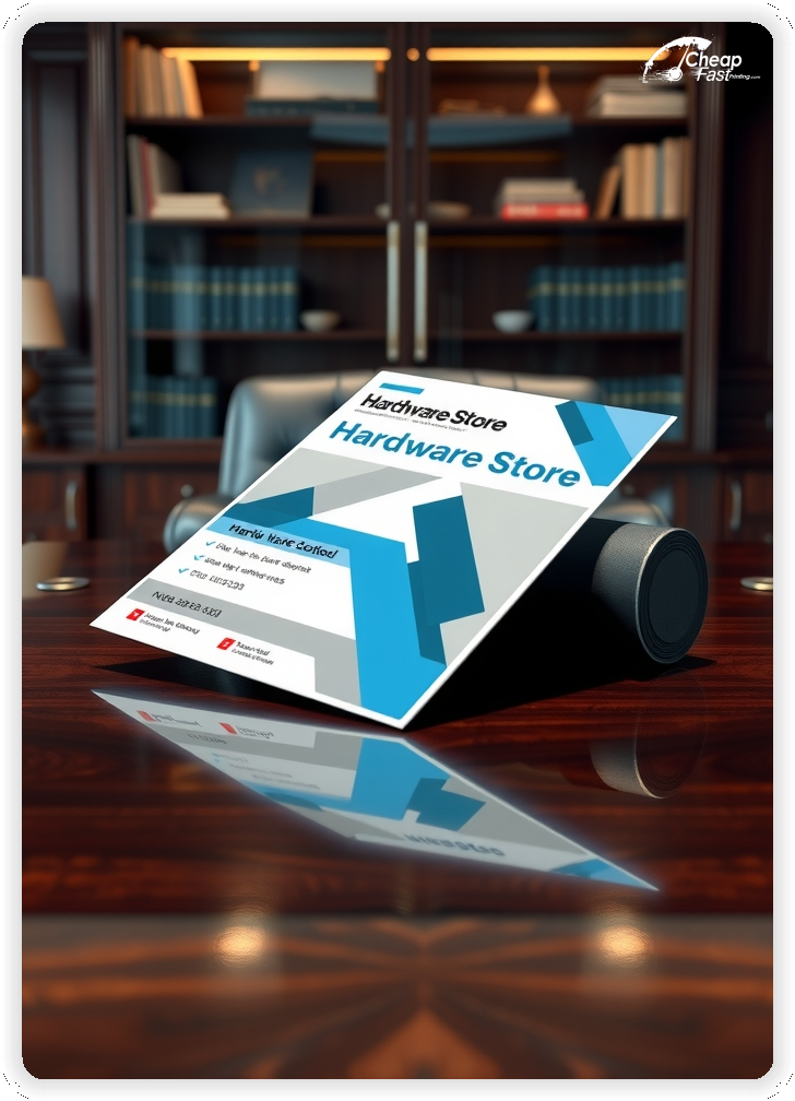 Creative Print Design 1, Hardware Store promo cards creative layout