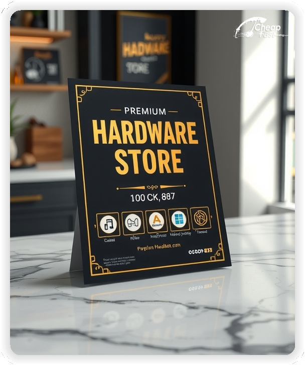 Custom Business Piece 1, Hardware Store advertisements marketing piece