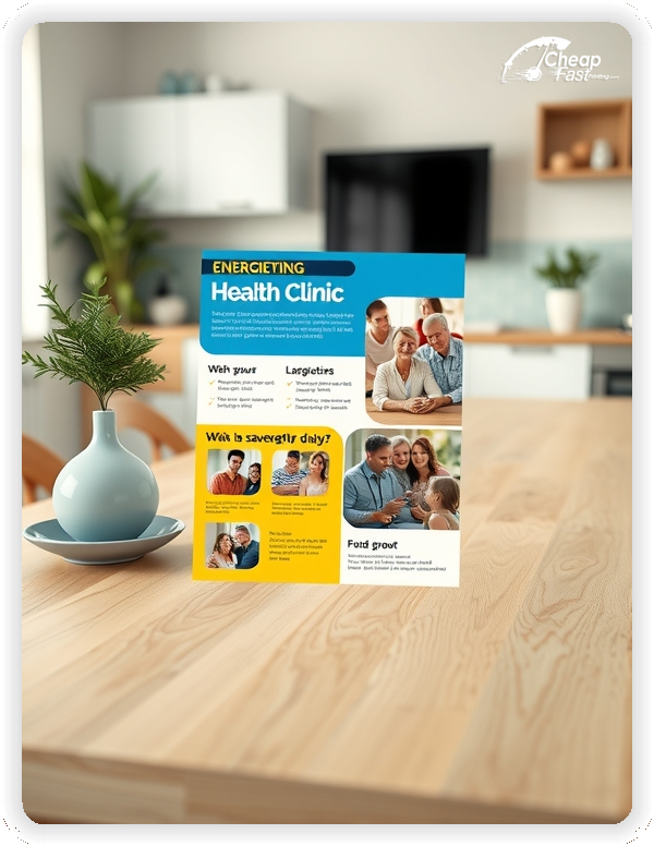Advertising Brochure 1, Health Clinic leaflets layout example