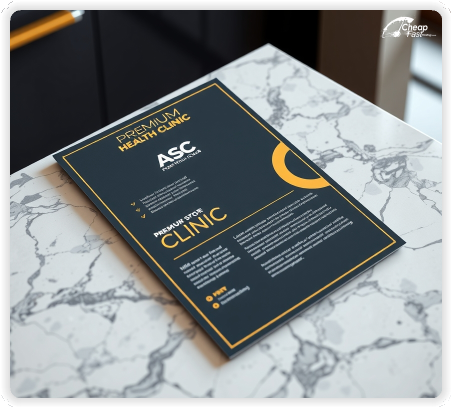 Marketing Handout Design 1, Health Clinic pamphlets design example