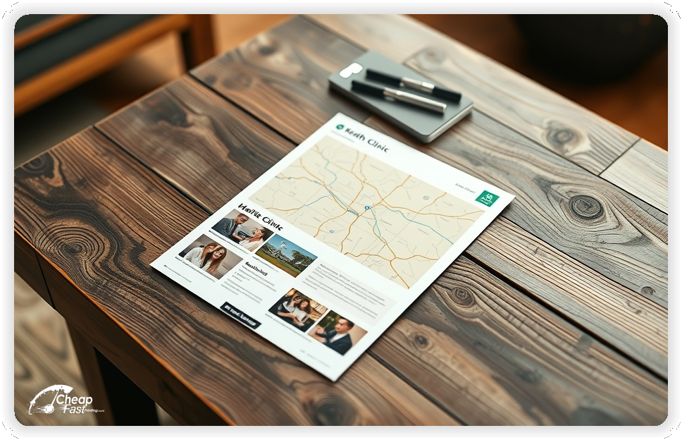 Professional Circular 1, Health Clinic handouts print sample