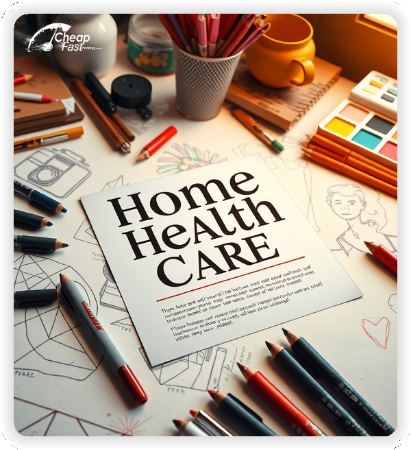 Advertising Brochure 1, Home Health Care leaflets layout example