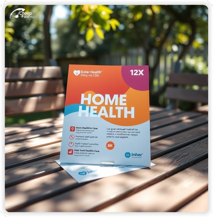 Marketing Handout Design 1, Home Health Care pamphlets design example