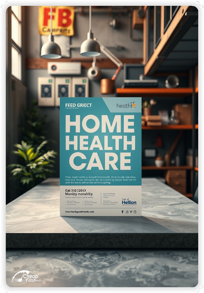 Print Ready Layout 1, Home Health Care brochures layout example