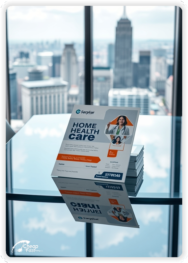 Promo Flyer Sample 1, Home Health Care leaflets creative layout