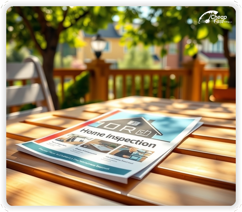 Creative Print Design 1, Home Inspection promo cards creative layout