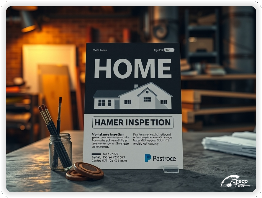 Print Ready Layout 1, Home Inspection brochures layout example