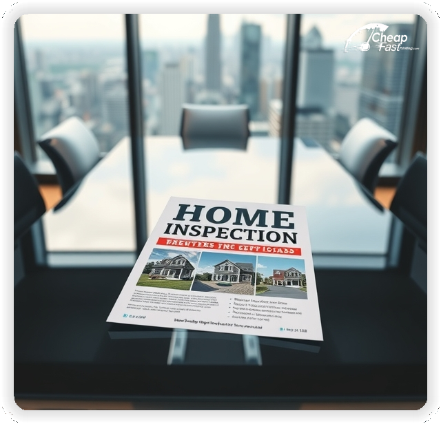 Promo Flyer Sample 1, Home Inspection leaflets creative layout