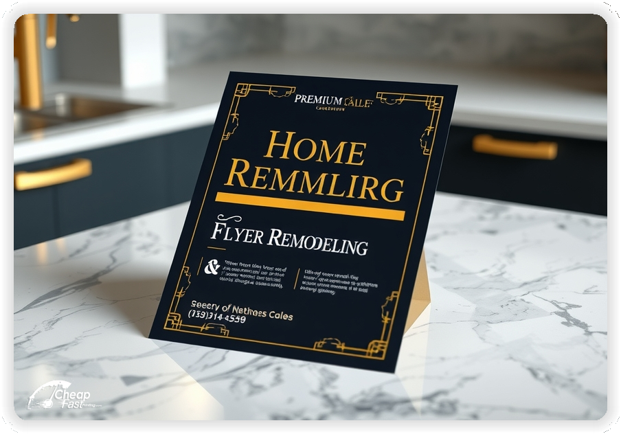 Creative Print Design 1, Home Remodeling promo cards creative layout