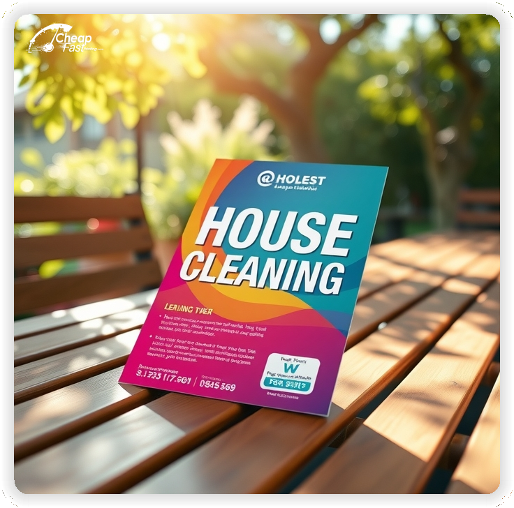 Best House Cleaning Sheet, House Cleaning marketing materials print sample