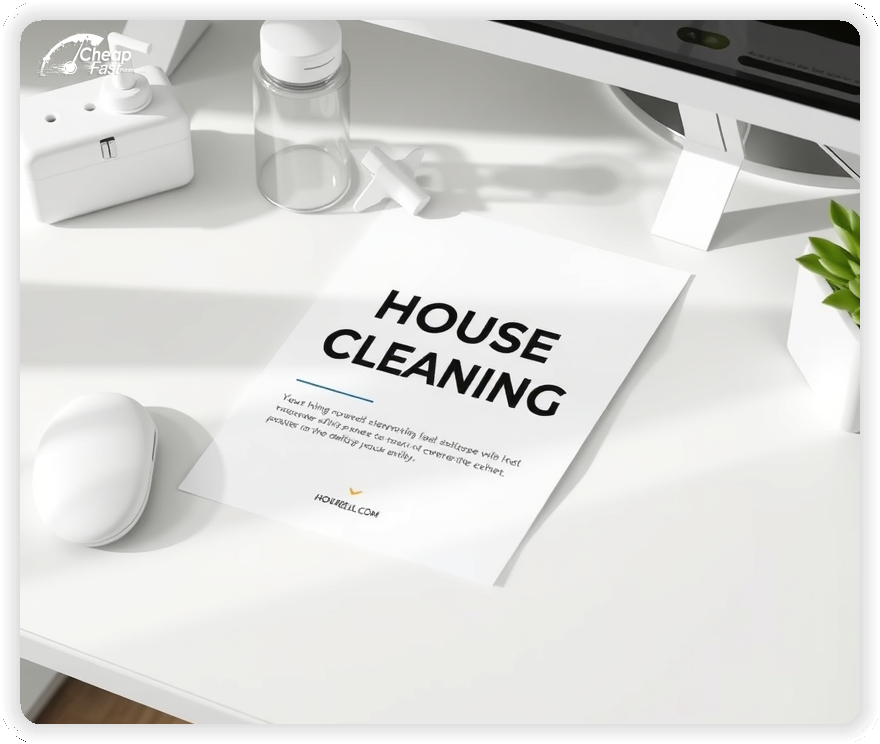 Custom Business Piece 1, House Cleaning advertisements marketing piece