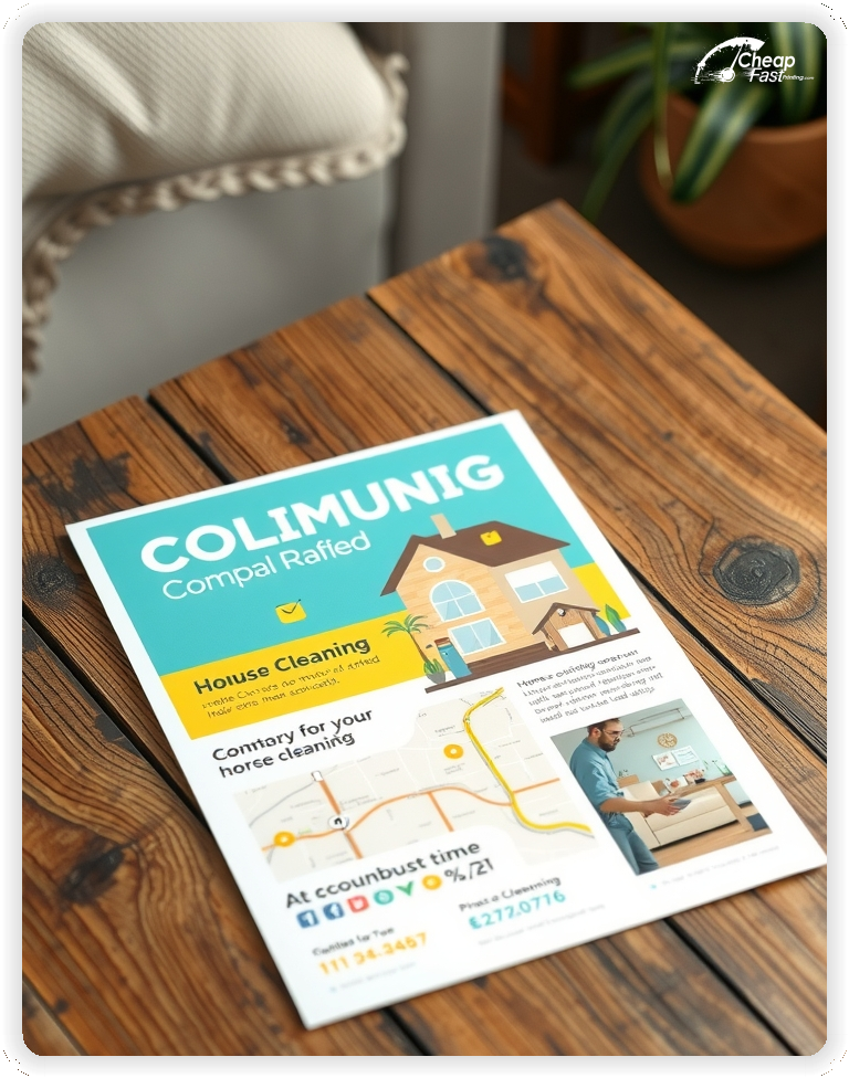 High Quality Leaflet 1, House Cleaning circulars promotion design