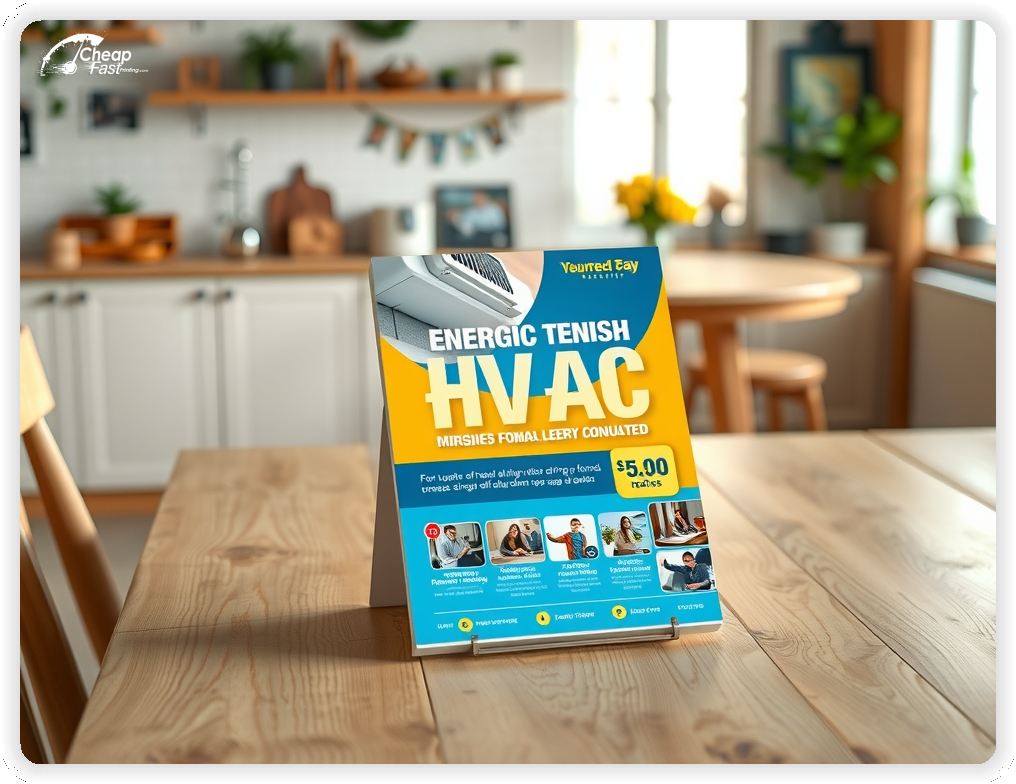 Marketing Handout Design 1, Hvac pamphlets design example