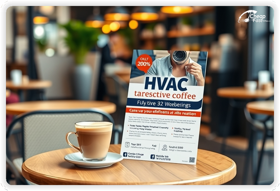 Promo Flyer Sample 1, Hvac leaflets creative layout