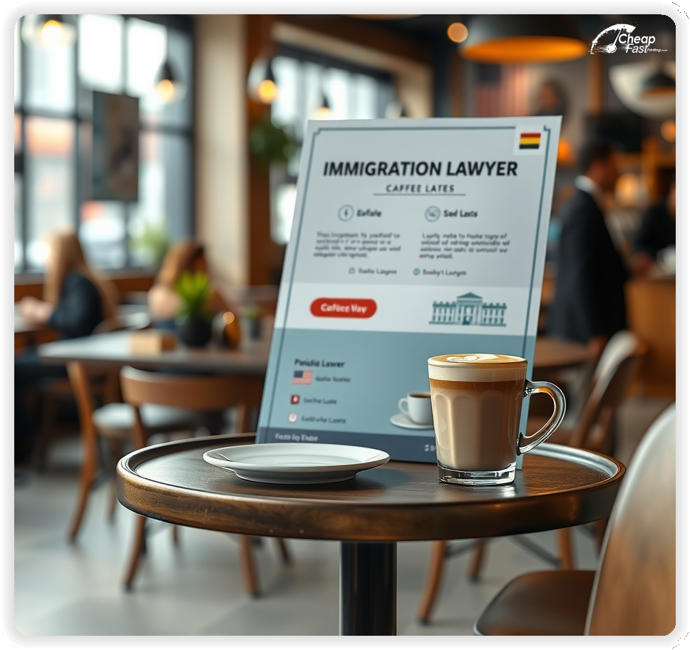 Print Ready Layout 1, Immigration Lawyer brochures layout example