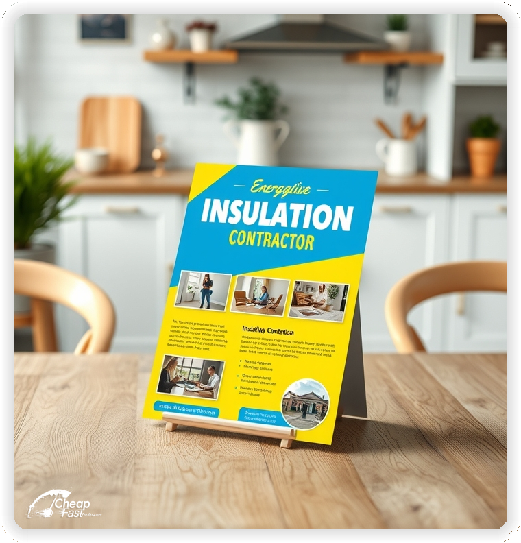 High Quality Leaflet 1, Insulation Contractor circulars promotion design