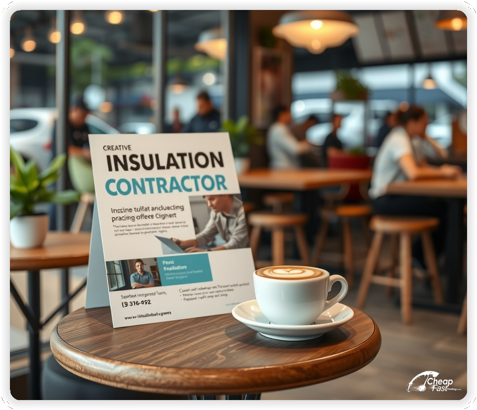 Marketing Handout Design 1, Insulation Contractor pamphlets design example