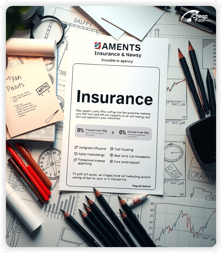 Marketing Handout Design 1, Insurance Agency pamphlets design example