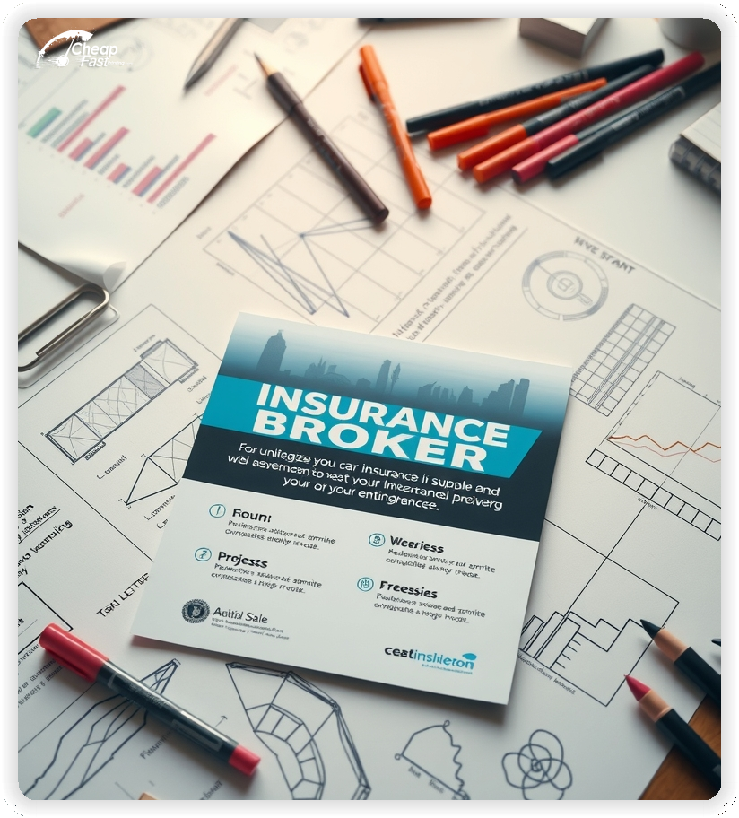 Print Ready Layout 1, Insurance Broker brochures layout example
