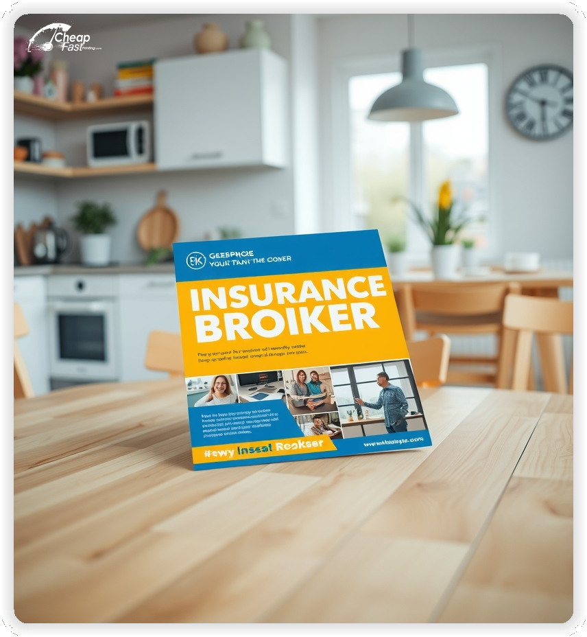 Professional Circular 1, Insurance Broker handouts print sample