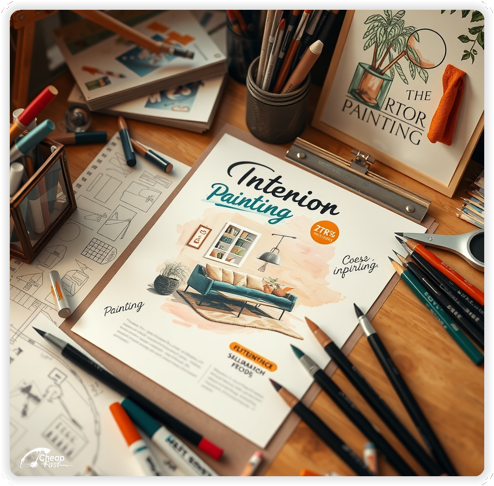 Buy Interior Painting Advertisement, Interior Painting marketing materials print sample