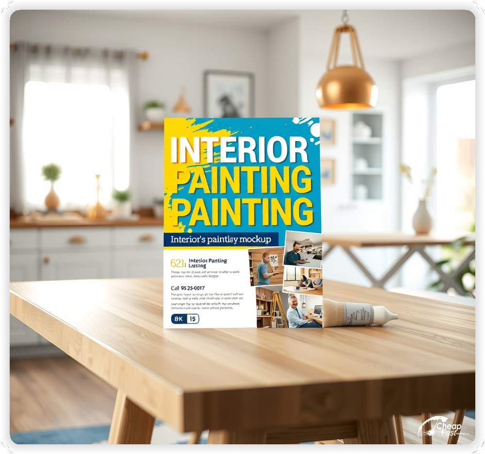 Professional Circular 1, Interior Painting handouts print sample