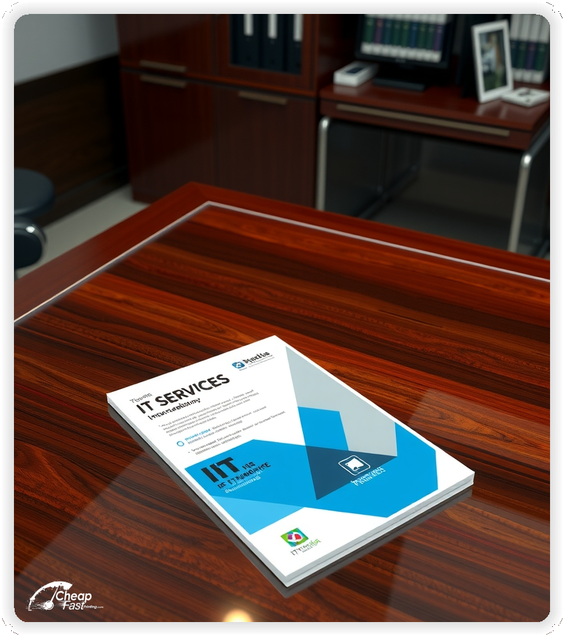 Creative Print Design 1, It Services promo cards creative layout