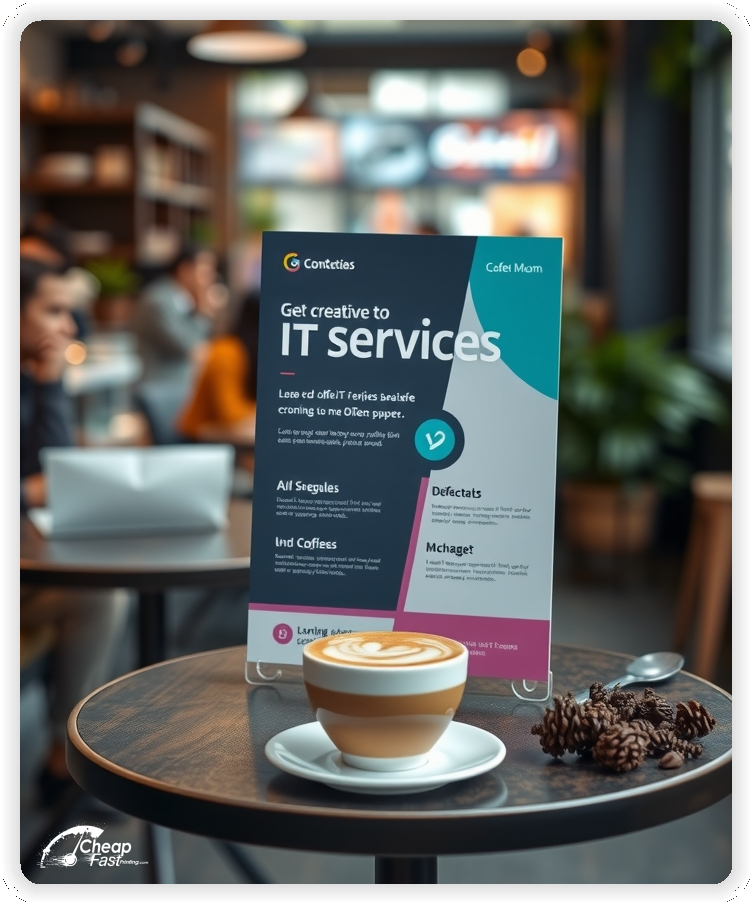 High Quality Leaflet 1, It Services circulars promotion design