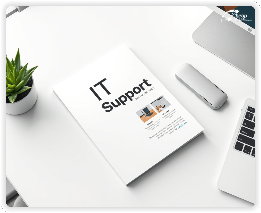 Advertising Brochure 1, It Support leaflets layout example