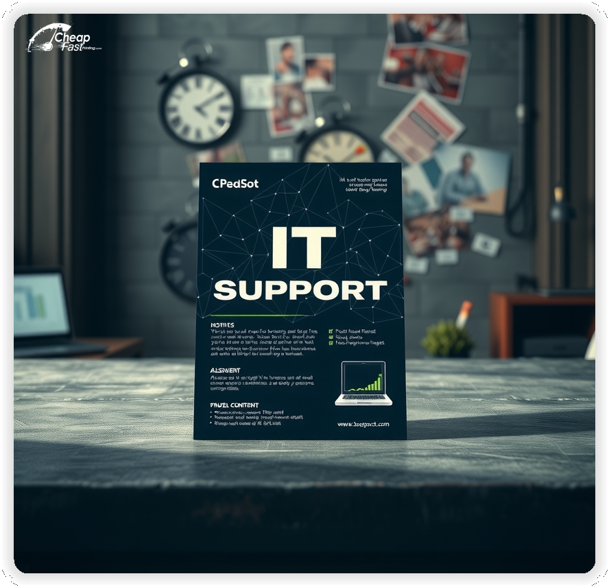 Affordable It Support Handout Printing, It Support marketing materials print sample