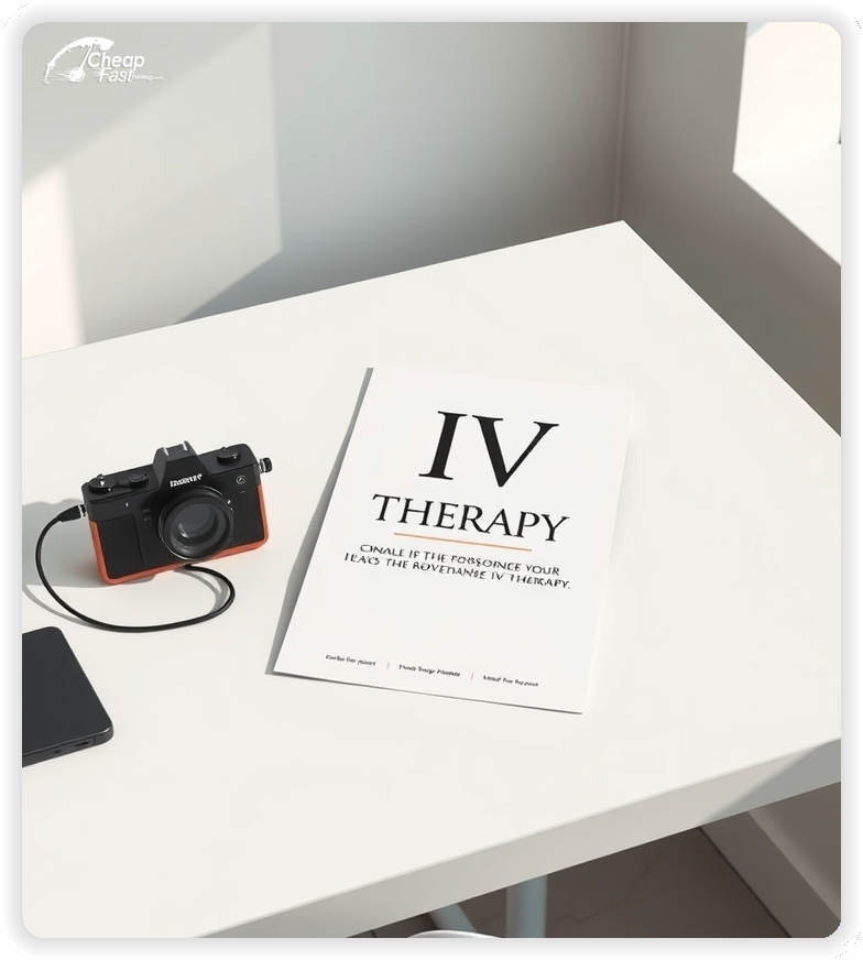 Advertising Brochure 1, Iv Therapy leaflets layout example