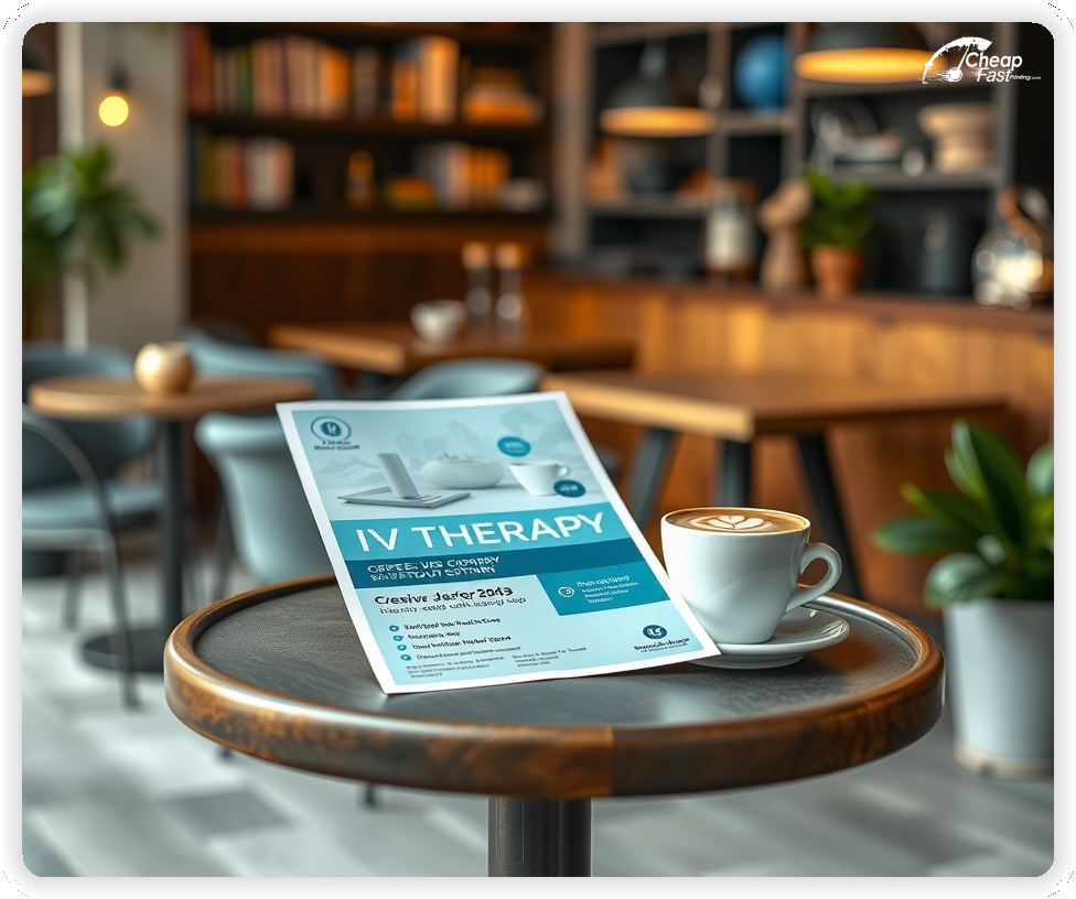 Creative Print Design 1, Iv Therapy marketing materials print sample