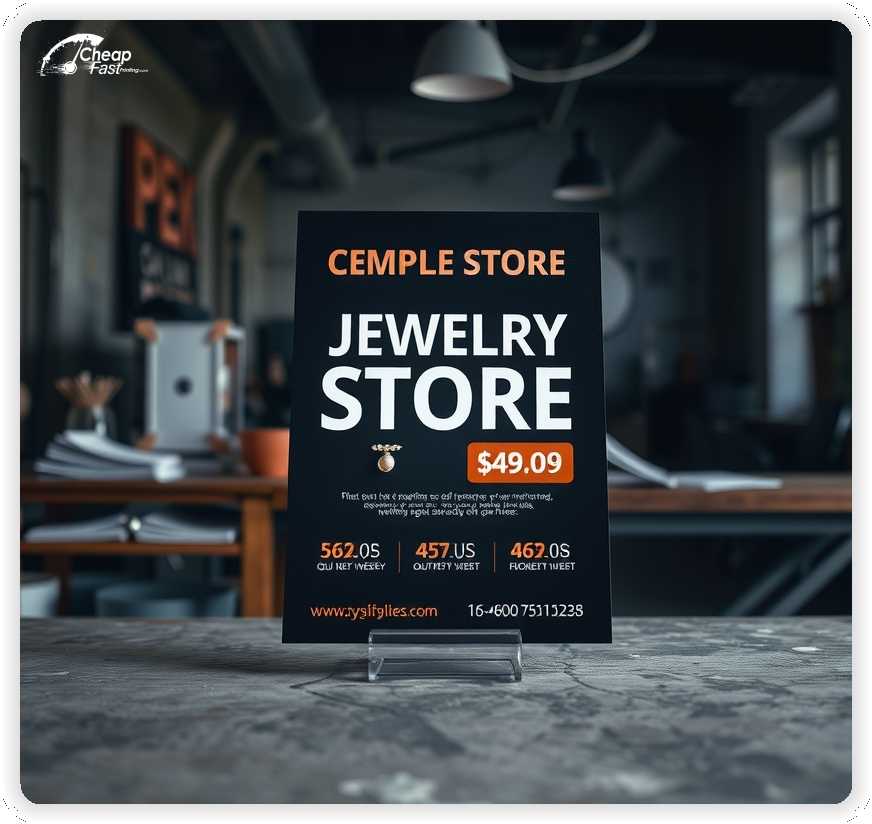 Best Jewelry Store Leaflet, Jewelry Store marketing materials print sample