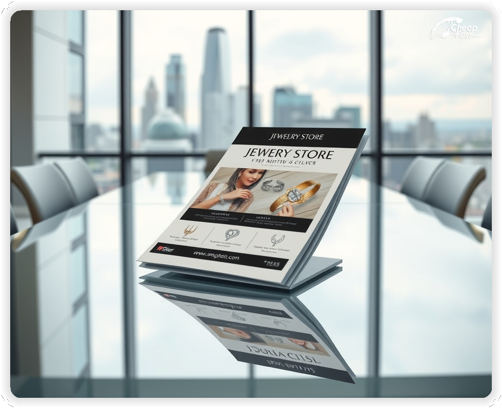 Promo Flyer Sample 1, Jewelry Store leaflets creative layout