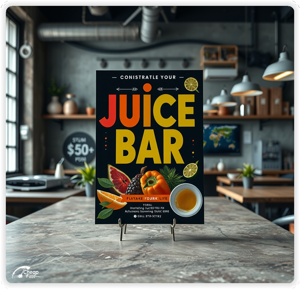 High Quality Leaflet 1, Juice Bar circulars promotion design