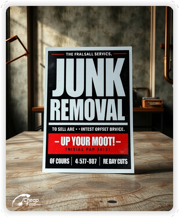 High Quality Leaflet 1, Junk Removal circulars promotion design
