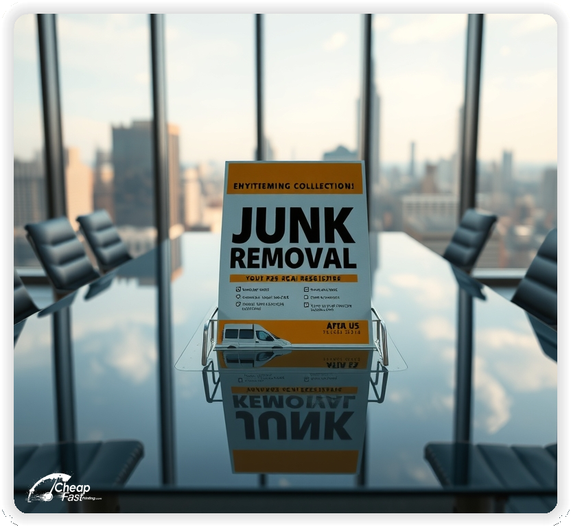 Professional Circular 1, Junk Removal handouts print sample