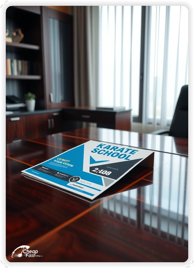 Custom Business Piece 1, Karate School advertisements marketing piece