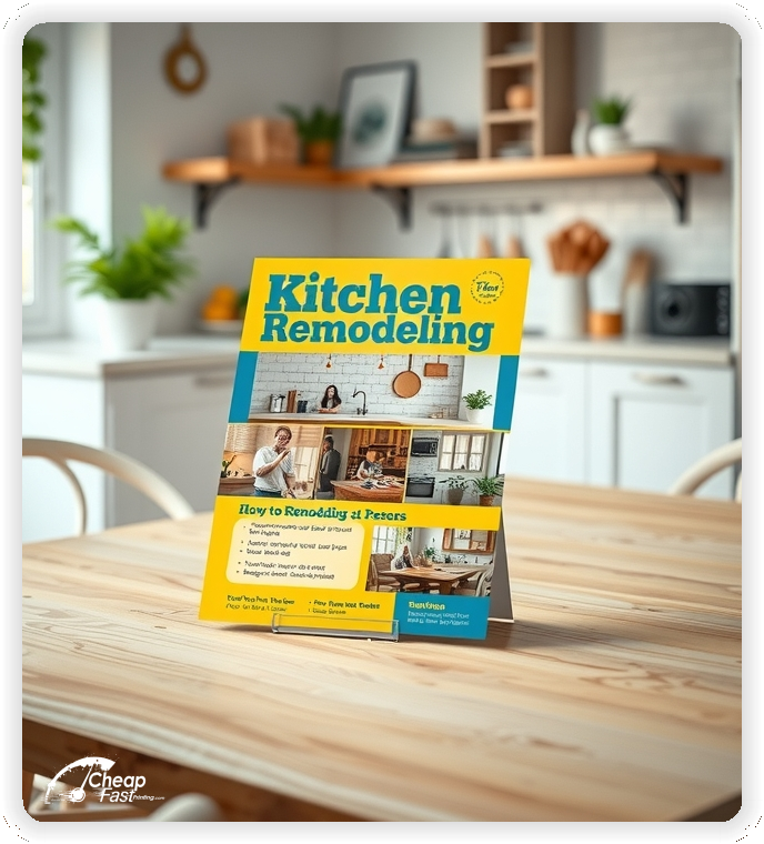Marketing Handout Design 1, Kitchen Remodeling pamphlets design example
