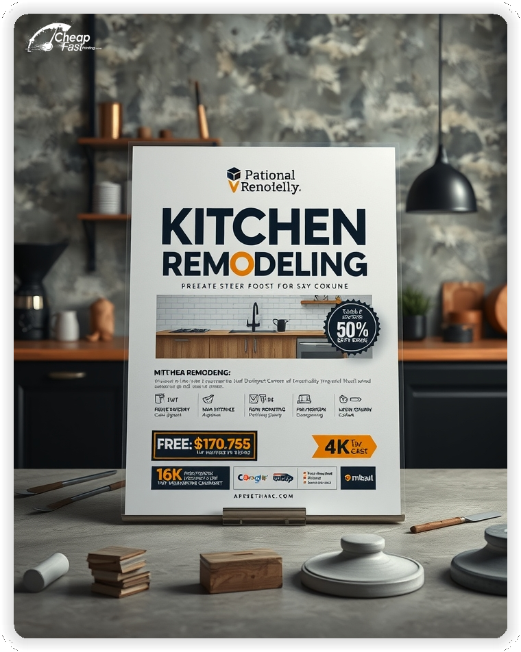 Professional Circular 1, Kitchen Remodeling handouts print sample