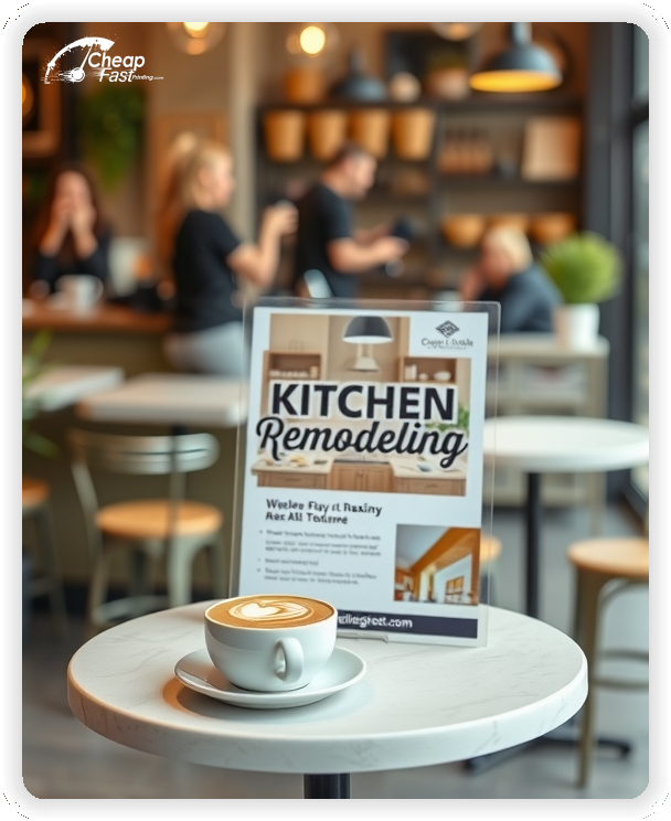 Promo Flyer Sample 1, Kitchen Remodeling leaflets creative layout