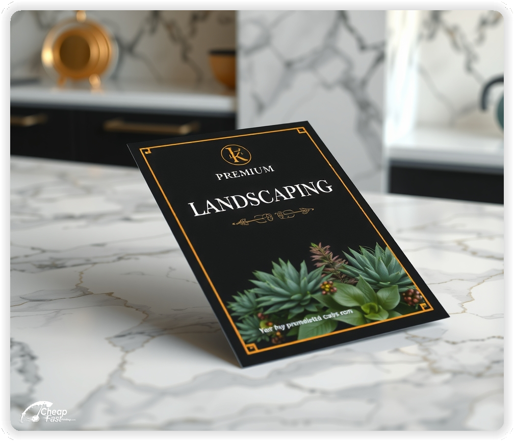 Creative Print Design 1, Landscaping promo cards creative layout