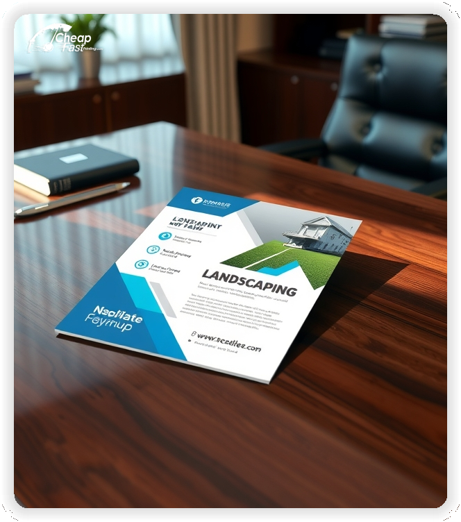 Marketing Handout Design 1, Landscaping pamphlets design example