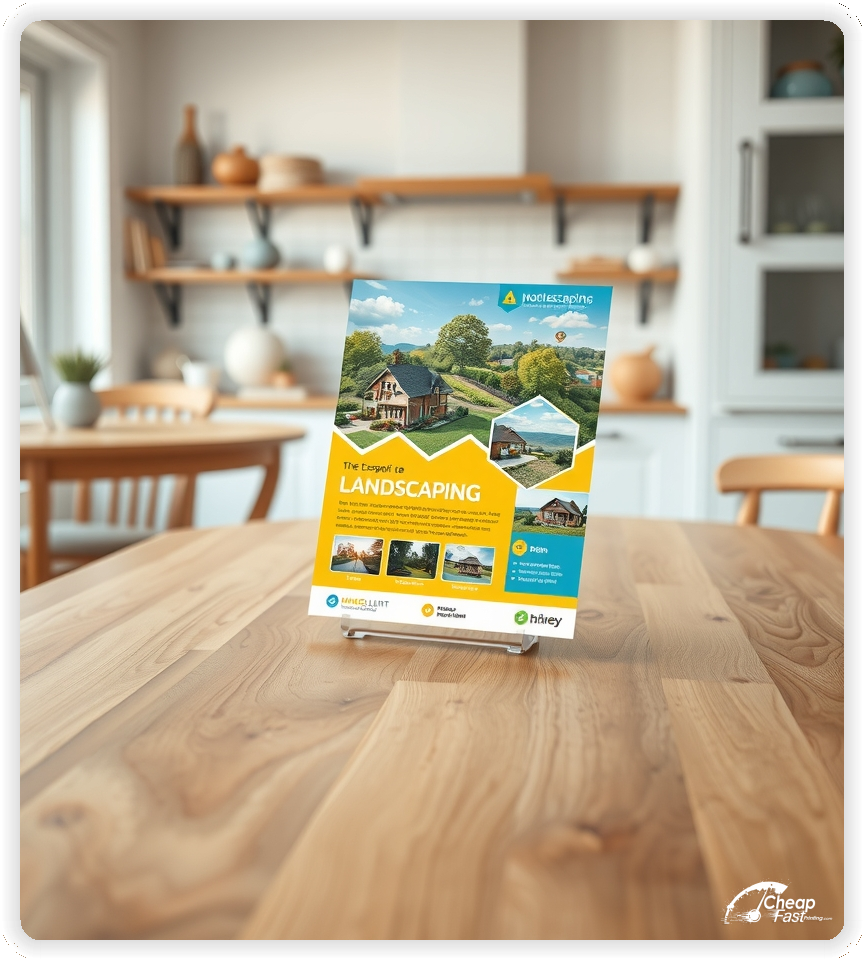 Print Ready Layout 1, Landscaping brochures layout example