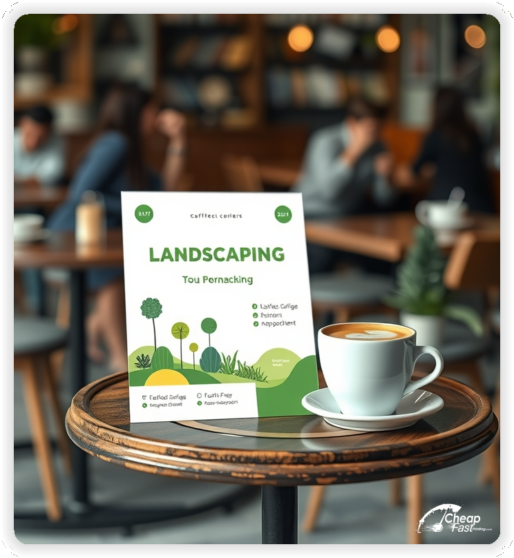 Promo Flyer Sample 1, Landscaping leaflets creative layout